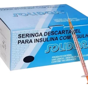 SERINGA INS 1ML 13X0,45 C/100 SOLIDOR SOLIDOR