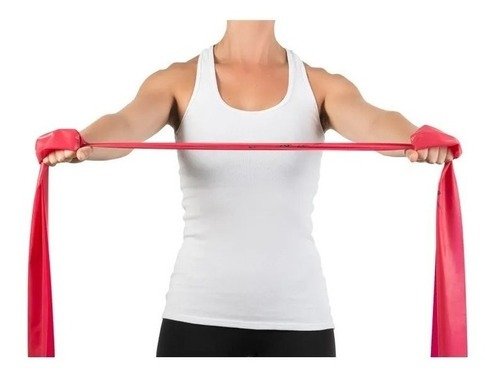 FAIXA ELASTICA EXERCICIO VERMELHA 1,5M MERCUR