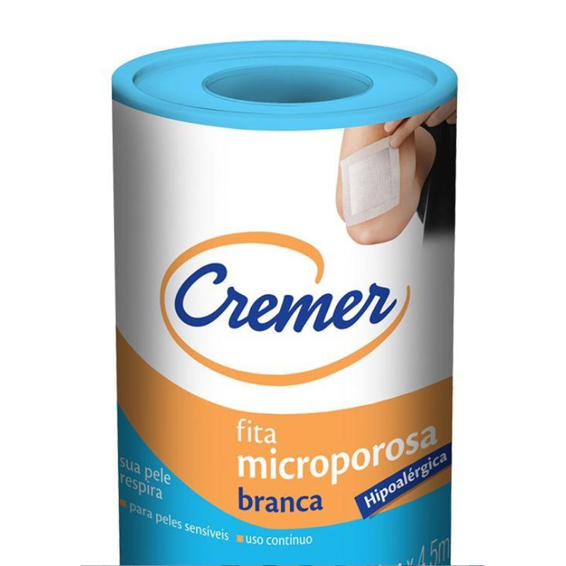 FITA MICROPOROSA BRANCO 10CMX4,5M CREMER