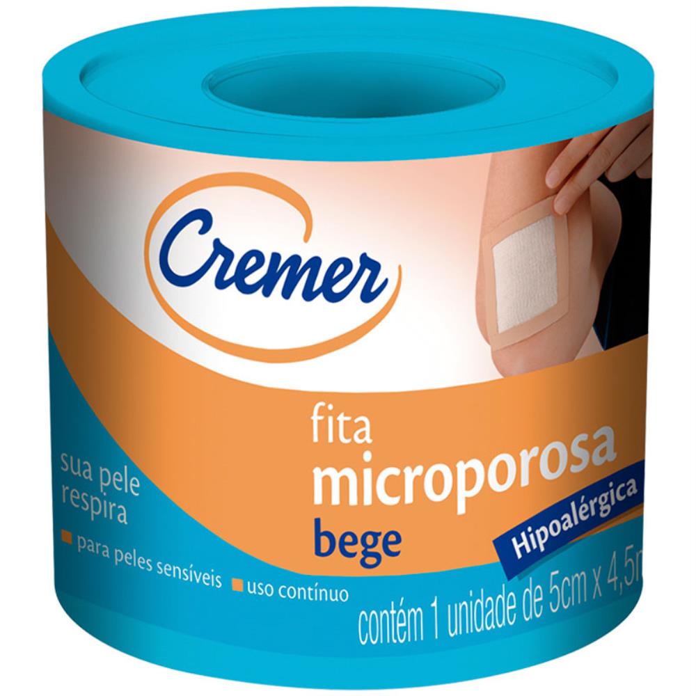 FITA MICROPOROSA BEGE 5,0CMX4,5CM CREMER