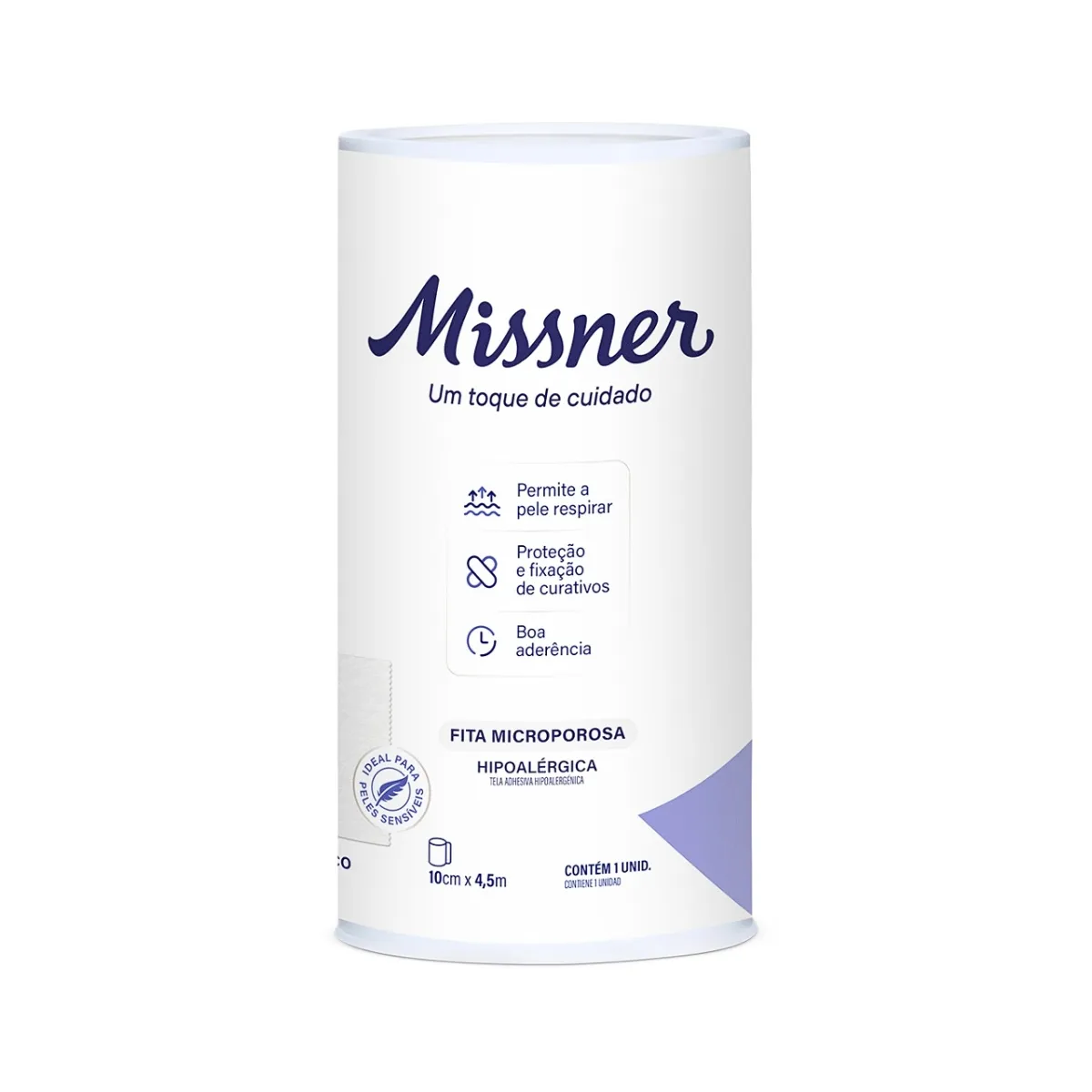 FITA MICROPOROSA BRANCO ADPELE 10CMX4,5M MISSNER