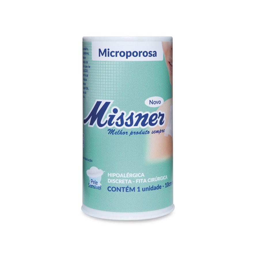 FITA MICROPOROSA BRANCO MISSNER 10CM X 4,5M MISSNER