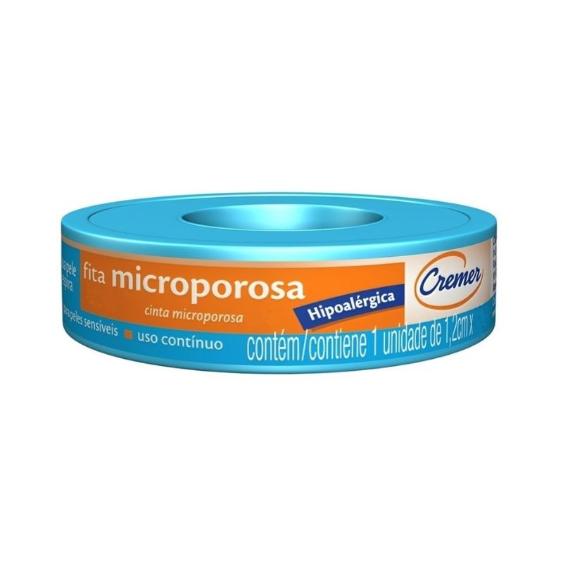 FITA MICROPOROSA BRANCO 1,2CMX4,5M CREMER