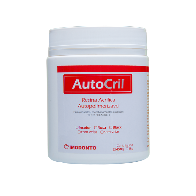 RESINA AUTOCRIL CRISTAL - 450G IMODONTO
