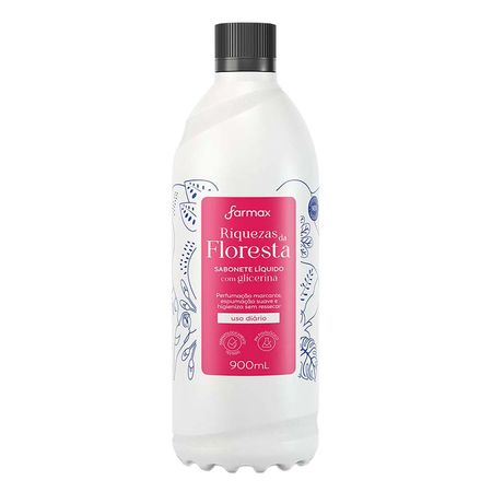REFIL SABONETE LIQUIDO RIQUEZAS DA FLORESTA 900ML FARMAX