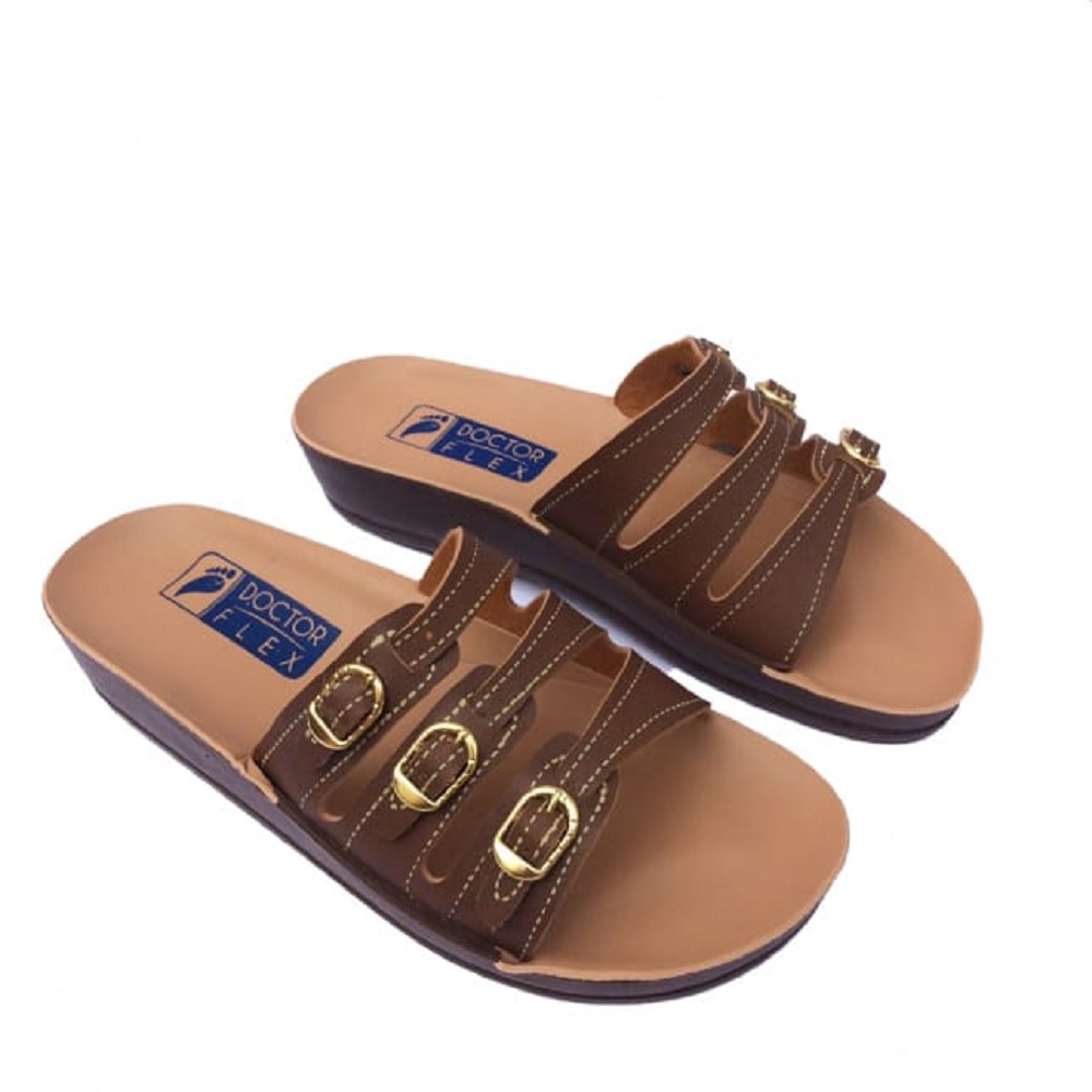 SANDALIA DOCTOR FLEX 3 FIVELAS CAFE N.33 (D3CF33) GILMED