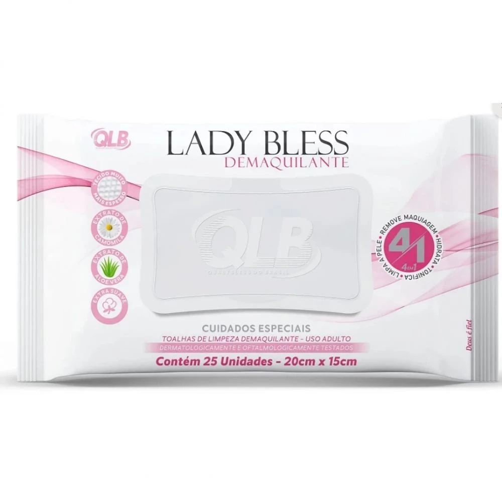 TOALHA UMEDECIDA DEMAQ LADYBLESS C/25 QUALYBLESS