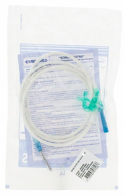 SONDA NASOENTERAL Nº 08 COM FIO GUIA PCT C/10