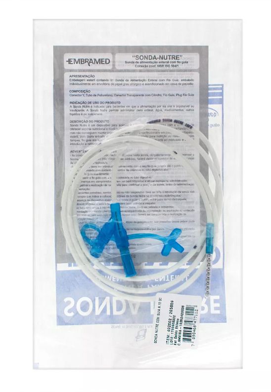 SONDA NASOENTERAL Nº 10 COM FIO GUIA PCT C/10