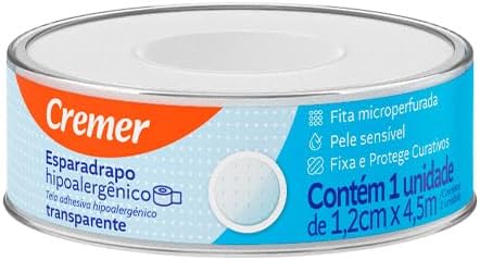 ESPARADRAPO TRANSPARENTE 1,2CMX4,5M CREMER