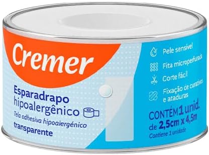 ESPARADRAPO TRANSPARENTE 2,5CMX4,5M CREMER