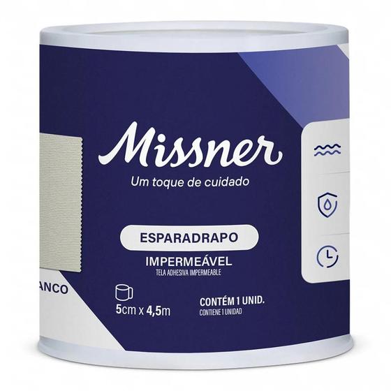 ESPARADRAPO IMP BRANCO 5CM X 4,5M MISSNER