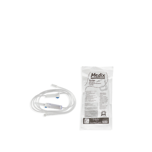 EQUIPO MACROGOTAS COMPLETO PAPEL GRAU MACRO LUER SLIP MEDIX
