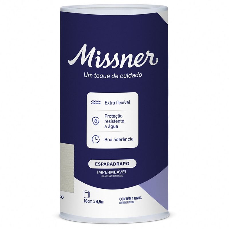 ESPARADRAPO IMP BRANCO MISSNER 10CM X 4,5M MISSNER